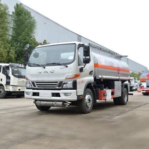 China JAC 4X2 Diesel 8000Litres Fuel Bowser Oil Tanker Truck wholesale
