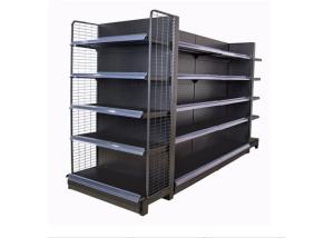 China Supermarket Metallic Double Sided Display Shelf Heavy Duty Retail Shelf Brackets on sale