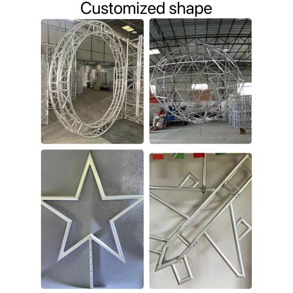 Lightweight Aluminum Bolt Square Truss , Square Aluminum Truss Manufacturers