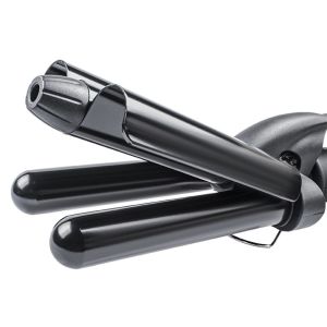 Professional Three Barrel Hair Waver With LCD Temperature Display