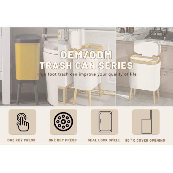 Smart Sensing Garbage Can Household New Automatic Living Room Bedroom Kitchen Bathroom Large Capacity Garbage Can with Cover