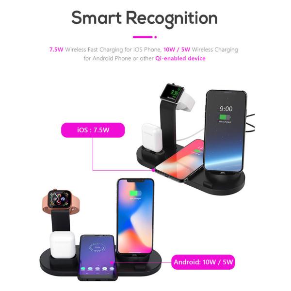OEM QI Standard 10W 3 In 1 QI Wireless Charger