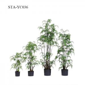 China Plastic Artificial Fern Tree Lush Leaves Extremely Lifelike For Decoration wholesale