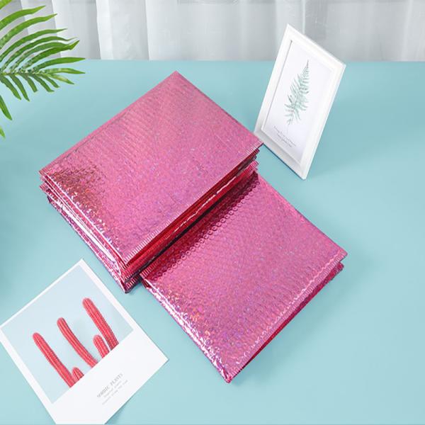 Custom Printed Bubble Envelope Mailing Bags Poly Holographic Bubble Mailers