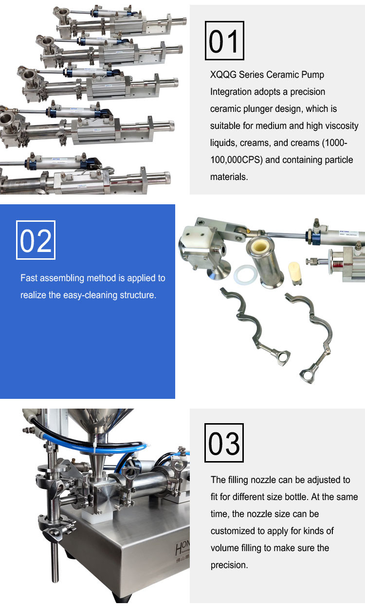 Desktop Automatic Cream Filling Machine Piston Pump Filling Machine For Cosmetic Cream Jar Filling