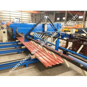 Profiled Custom Roll Forming Machine PLC Control Automatic Sheet Stacker