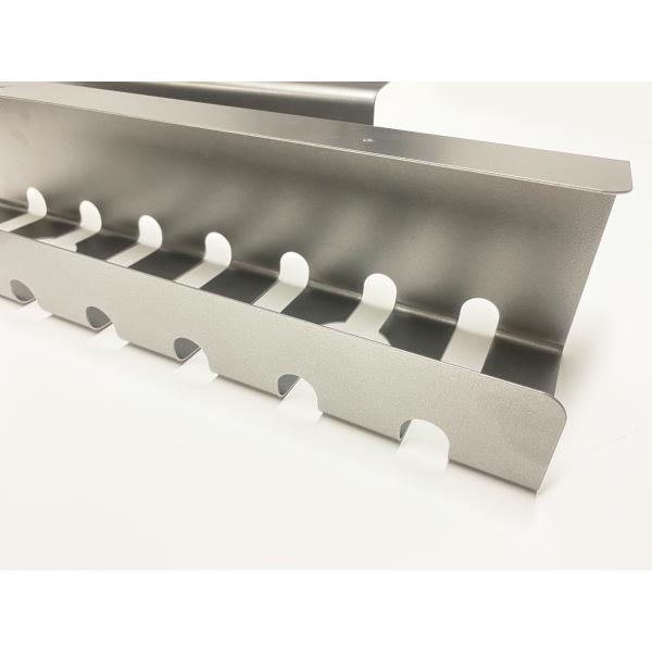No Drill Under Desk Cable Management Tray 21.7" Retractable Clamp Mounted Cord Organizer for Wire Management