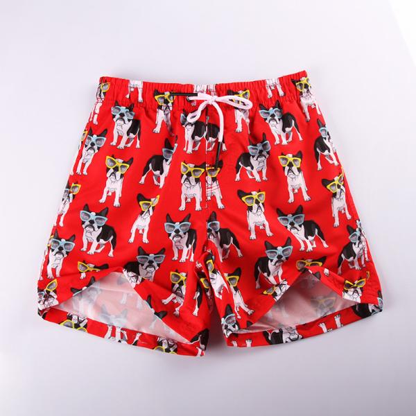 Mens Pant Print 100% Polyester Quick Dry Swim Trunks