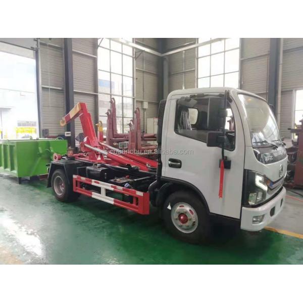Energy Type Pure Electric Hook-arm Dustbin Truck Stainless Steel Hook Lift Garbage Transfer Vehicle