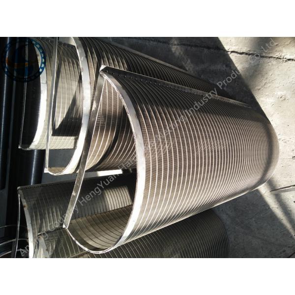 Vee-Shaped Type Wedge Wire Parabolic Screen Filter / Arc Screen