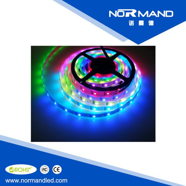 Quality Multi Color 5m Roll Flexible RGB led strip 32 Leds 32 IC WS2801 Super bright led strips for sale
