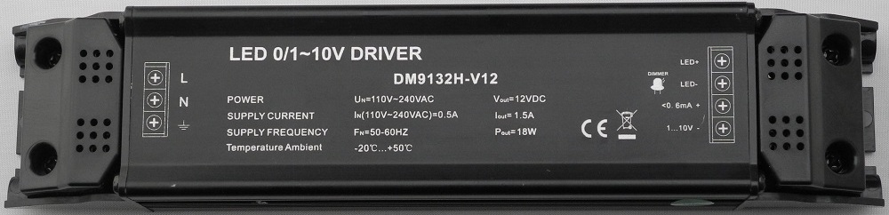 Single Channel 18W 0 10v Dimming Controller With Short Circuit Protection