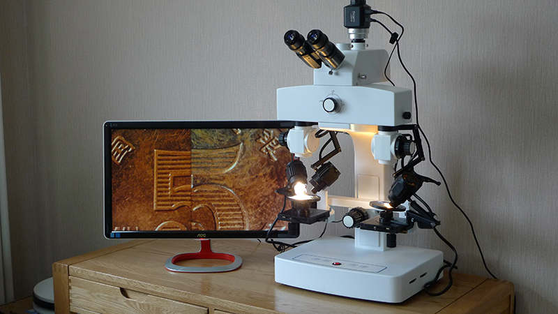 OPTO-EDU 3.2x - 192x Binocular Forensic Comparison Microscope with LED Illumination for Student and School Applications
