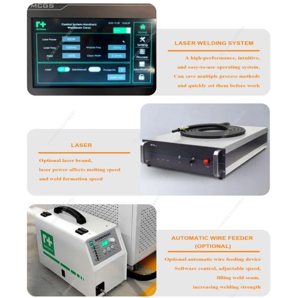 MAX PM-WD 1500 3 in 1 Vertical Handheld Fiber Laser Welding Cleaning Cutting Machine Metal Laser Welder