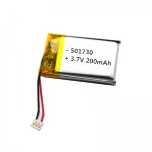 China Small 3.7 Volt 501730 200mah Li Polymer Battery For Electronic Toy wholesale