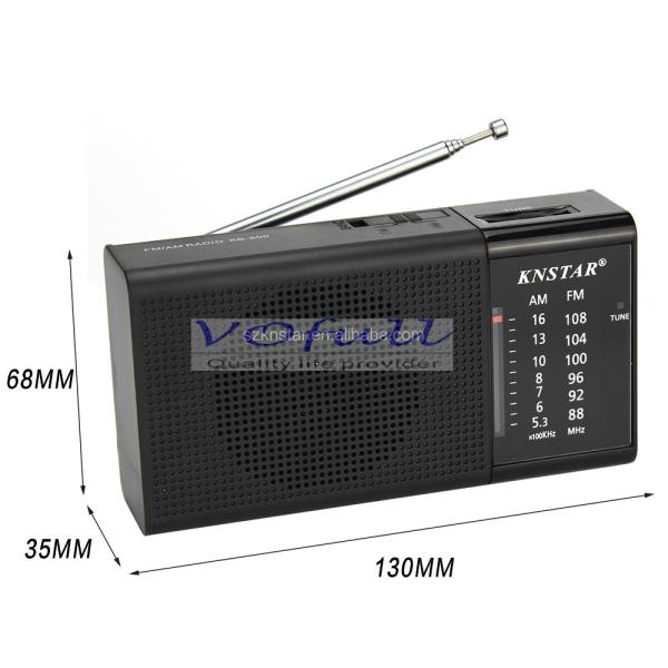 Built-In Speaker FM Radio for Rechargeable Battery Pack and Commercial Gatherings