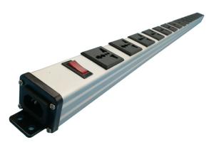 China 48 Inch Heavy Duty Universal Metal Power Strip PDU 16 Way For Transformer / Adapter Use wholesale