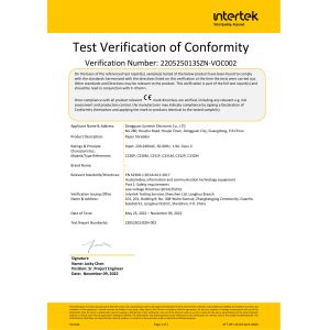 Dongguan Suntech Electronics Co., Ltd. Certifications