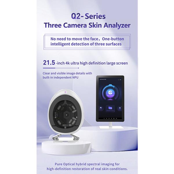 Full Face Skin Analyzer Machine / Facial Scanner Skin Analyzer Device