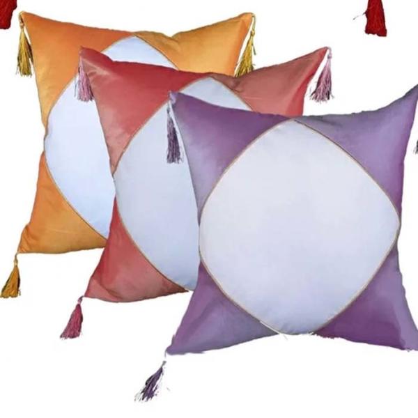 Colored Sublimation Satin Pillowcase With Ear Of Wheat Wholesale Sublimation Blanks Pillowcase