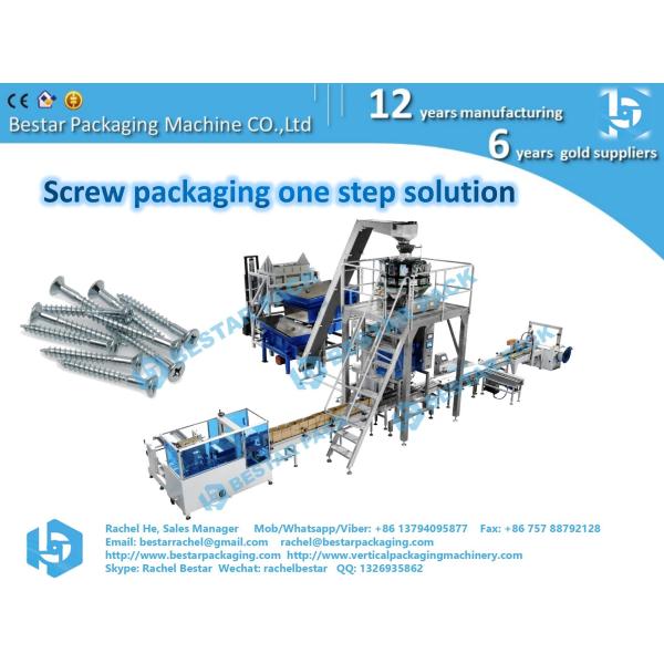 Packaging equipment fully automatic solution for screw nails packing in box