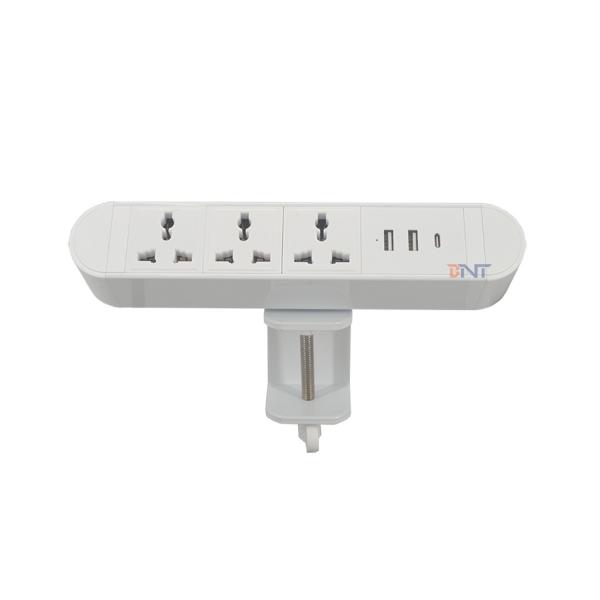 Quality Surge Protection Clamp Desktop Power Outlet With Usb C for sale