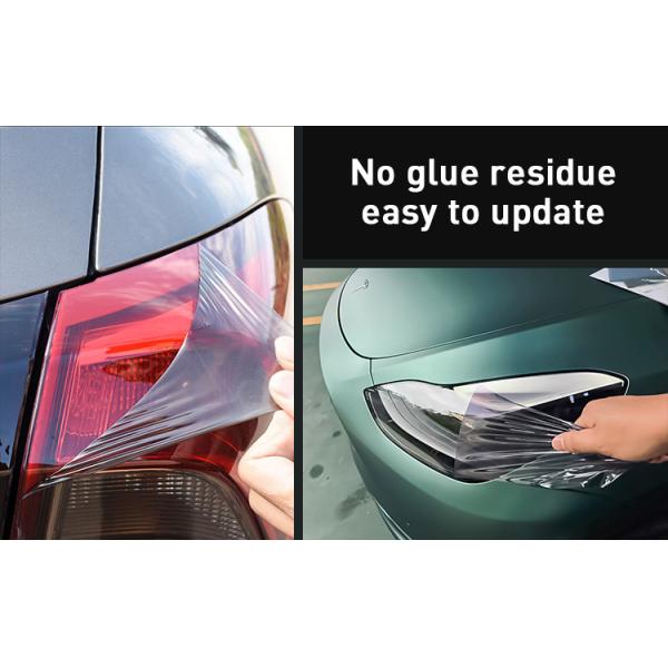 Color Change White To Purple Car Headlight Film TPU 6.5mil Photochromic