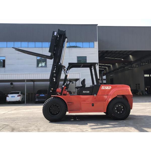 SLD 12 Ton Forklift With Overhead Guard Cummins Engine Hydraulic Transmission