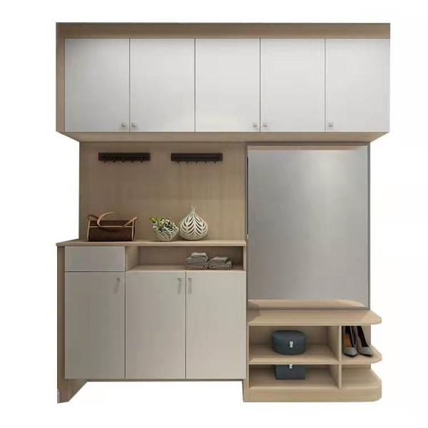 Entryway Customized Wooden Slimline Shoe Storage Cabinet Plywood Hardwood