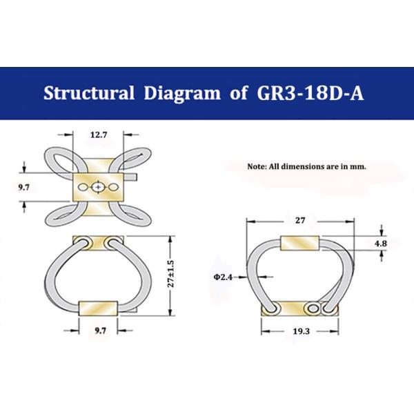Cable Small Shock Isolators Vibration Reduction