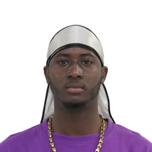 Men Satin Headwrap Long Tail Design Durag