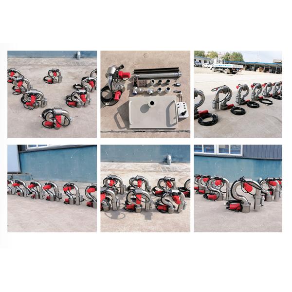 Electric Water Cannon High Flow 1100LPM Remote Control Water Truck Cannon with Flange Water Inlet and 2 Inch Port Size