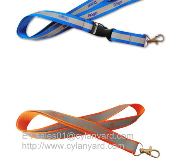 Secure reflective band lanyards with visibility