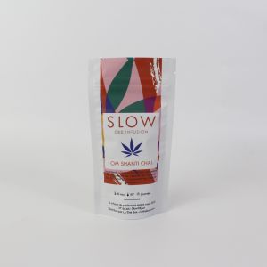 Healthy snacks chips plastic packaging flat bottom zipper bag