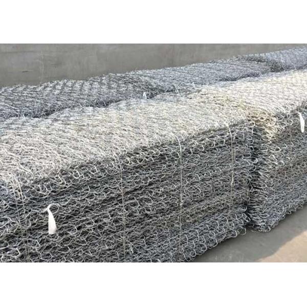 China Galvanized 80mmx100mm Gabion Wire Mesh Stone Retaining Wall Cages wholesale
