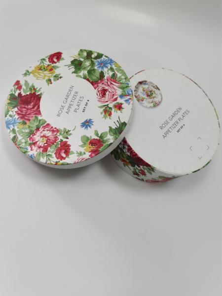 Quality CMYK Die Cut Gift Box Folding Aseptic / Biodegradable Round Shape for sale