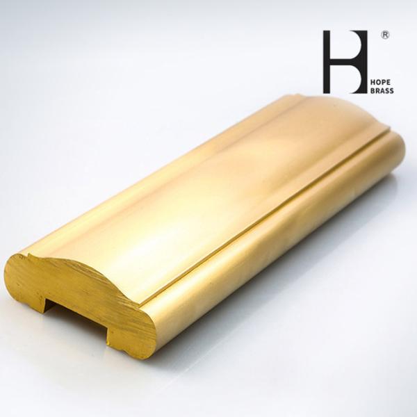 Chinese brass stairs handrail brass extrusion profiles supplier Brass Copper