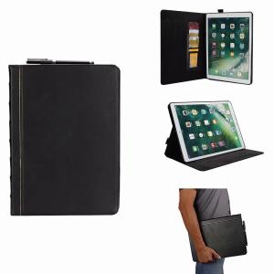 China Ipad air 1/2/Ipad pro 10.5''/Ipad pro 9.7''/Ipad 2017/Ipad 2018/Ipad mini 1 2 3 4 wallet leather case with pen holder wholesale