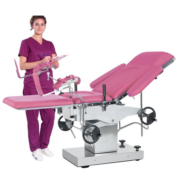 Quality Manual Obstetric Delivery Bed Multifunction Adjustable Gynecology Operation Table A105 Stainless Steel for sale