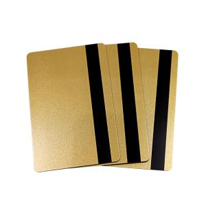 China CR80 Custom Gold PVC Card Plastic Gift Printed Metallic CMYK Offset Printing on sale