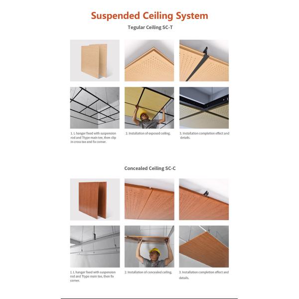 Great Sound Absorption Perforated Acoustic Wood Panels for House Decoration