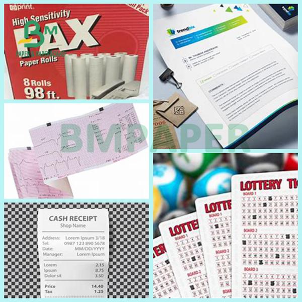 65gsm 72gsm  Waterproof Cash Register Thermal Paper For Supermarket Register
