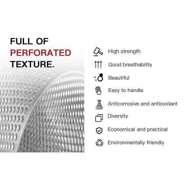 316 Stainless Steel Perforated Sheet Metal Custom Perforated SS Sheet