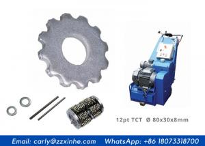 China 12pt Carbide Tipped Milling Cutters Scaling Wheel Hole 30mm Scarifiers Planers wholesale
