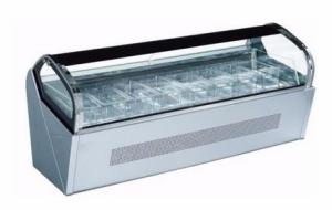 China Counter Top Ice Cream Display Freezer , Power Saving Ice Cream Display Unit wholesale