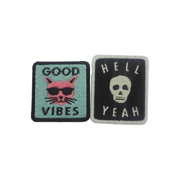 Cartoon Embroidered Logo Patches , Colorful Fashion Embroidered Patches