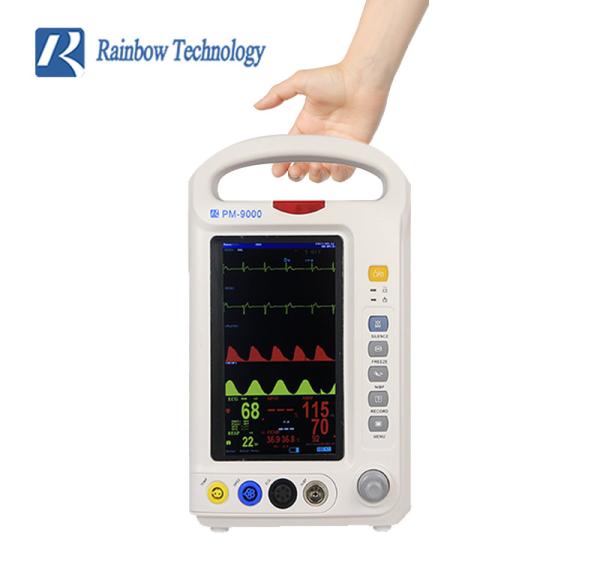 Quality 7 Inch Portable Multi Parameter Monitor Color Display Vital Signs Patient Monitor for sale