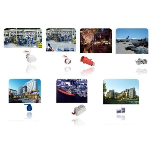 IP44 Rainproof Industrial Electric Plug And Socket 32A Wall Mounted type