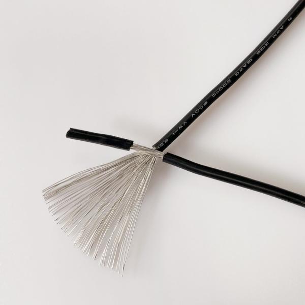 UL3135 Battery Silicone Flexible Cable , Anti Corrosion 12 AWG Black Wire