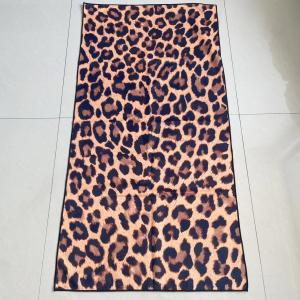 China Rectangular beach towel Leopard print beach towel can be customized with microfiber sexy women beach towel on sale